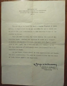General Joseph T. McNarney 1945 Victory in Europe -Theatre of Operations Letter - Picture 1 of 1