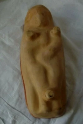 L'écolier ,ancien moule Soufflenheim Alsace terre vernissée art populaire XIXe  - Photo 1/4