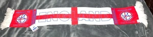 1998 World Cup England Scarf 98 France "David Beckham WC Debut Year" New w/Tags - Picture 1 of 8