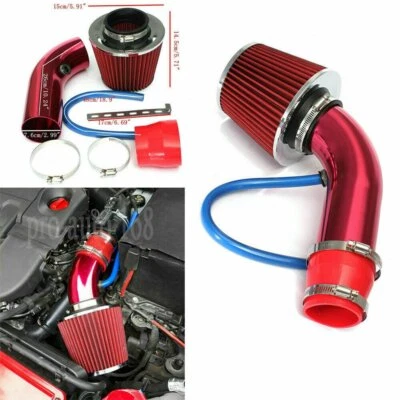 Car Cold Air Intake Filter Induction Set Pipe Power Flow Hose System Accessories - Image 1 of 4