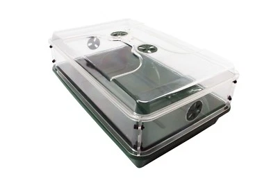 EarlyGrow 93774 Propagador abovedado de 24" x 15" x 9,5" con extensor de altura, verde Foto 1 de 3