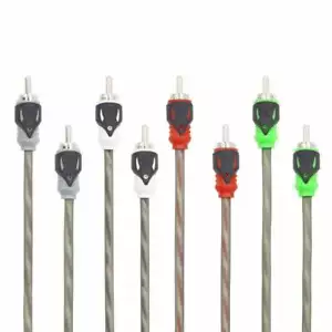 Raptor R5R174 PRO SERIES 17Ft. Dual Twist 4-Channel RCA Audio Interconnect Cable - Picture 1 of 2