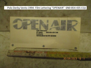 Polo Derby Vento 1994- Film Lettering "OPENAIR"  6N0-854-435 CQ1