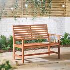 2 Seater Wooden Garden Bench Outdoor Chair Seat Hardwood Furniture