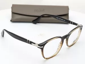 Persol 3122-V 1026 Rectangle Brown/Striped Brown Unisex Eyeglasses 50mm - Picture 1 of 7