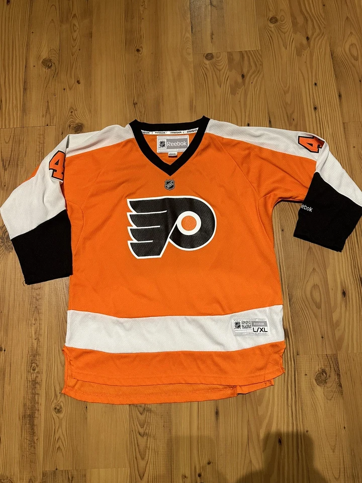 Футболка Винсента Лекавальера из Philadelphia Flyers Reebok Premier молодежная L/XL 2014 - Изображение 1 из 4