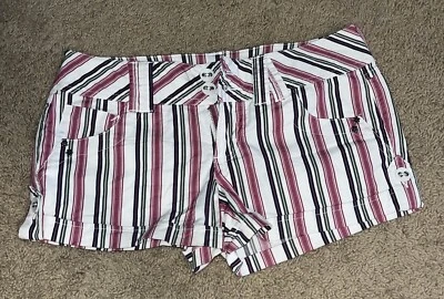 Pantalones cortos a rayas Candies para mujer/junior, talla 1 Foto 1 de 4