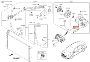 Genuine/OEM 976743M001 VALVE-CONTROL for Hyundai Genesis 07 - Picture 1 of 1