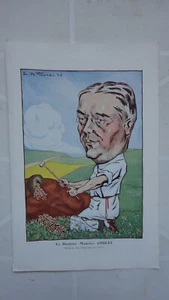 CARICATURE PAR DE FLEURAC DOCTEUR MAURICE CHIRAY HOPITAUX DE PARIS 1926 - Picture 1 of 1
