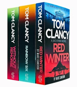 Tom Clancy Red Winter, Rainbow Six, Without Remorse 3 Books Set by Marc Cameron - Picture 1 of 3