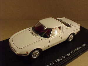 SPARK #S1311 1/43 Resin 1965 Abarth OT 1000 Pininfarina Coupe, White