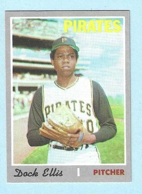 1970 Topps #551 Dock Ellis Pittsburgh Pirates Near Mint COMPLETE SETBREAK - Image 1 of 2