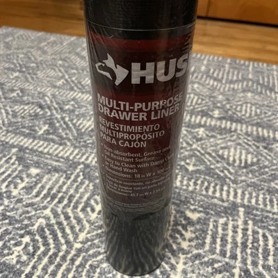 Husky 18 in. x 100 in. Black Premium Solid Drawer Liner NEW SEALED - Image 1 of 3