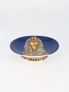 Vintage Enesco King Tut Soap Dish Egyptian Revival Ceramic Boho Bathroom Decor - Picture 1 of 12