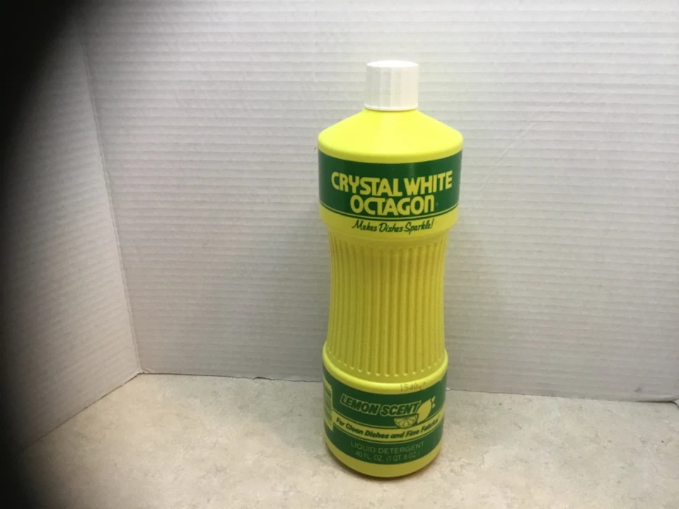 Vintage Crystal White Octagon Liquid Detergent Lemon Scent Dish Wash 40oz - Image 1 of 4