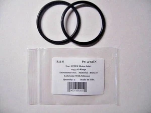2 INTEX 11457 Motor Inlet O-rings / R&S 4-52IN / Model SF80110-1, 70, 60 - Picture 1 of 2
