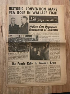 PROGRESSIVE CITIZEN V2 #2 Feb 1948 Progressive Citizens of America wallace PCA - Picture 1 of 2