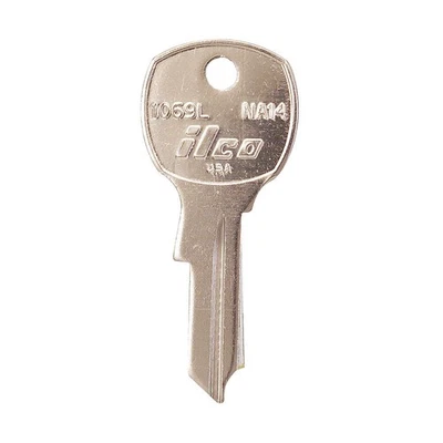 KABA ILCO 1069L-NA14 Key Blank, NA14,Brass, PK10 1GAJ6