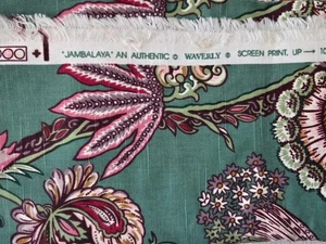 Waverly Decorator Fabric "Jambalaya" Mardi Gras Collection 35" x 56" - Picture 1 of 2