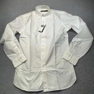 Polo Ralph Lauren Shirt Mens 15 Neck Small White Dress Long Sleeve Button NWT - Image 1 of 4