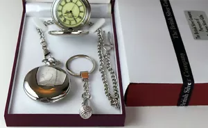 Morrissey Signed Pocket Watch & Silver Microphone Keyring Luxury Set The Smiths - Imagen 1 de 4
