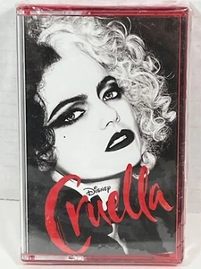 Cruella Motion Picture Soundtrack (Cassette Tape, Walt Disney Records) Red Case - Picture 1 of 7