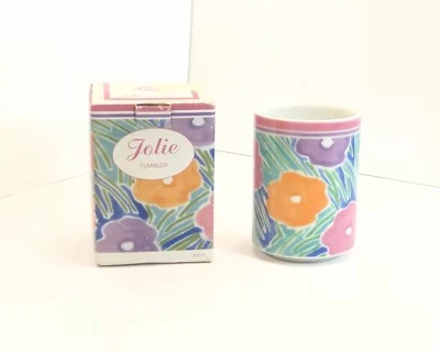 Vaso de flores pastel Jolie cerámica productos de baño creativos vintage Japón Foto 1 de 4