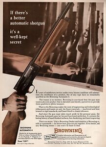 1965 Browning Automatic 5 Shotgun "Well Kept Secret" Original Color Ad 