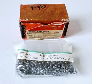 (850) Inserto filettato HELICOIL Free Running #4-40 UNC X 0,168" 304SS 1,5D USA - Foto 1 di 4