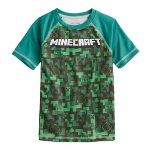Jumping Beans Minecraft Raglan Active Tee-Boy's Size 4 NEW $16 - Picture 1 of 3