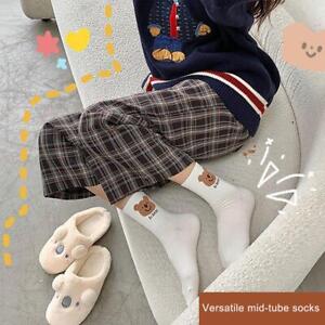 Cute Ins Fashion Women Bear Rabbit Animal Socks Mid Baseball Sock Foot Sock Q7L6