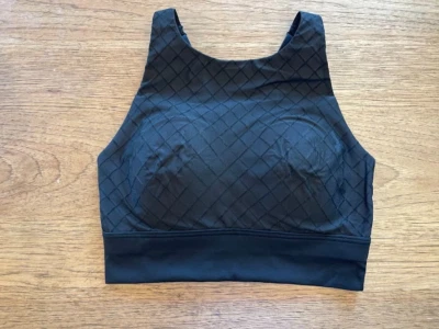 Victoria's Secret Black Textured SMALL Forward Tech Lightly Lined Sport Bra VS - Image 1 of 2