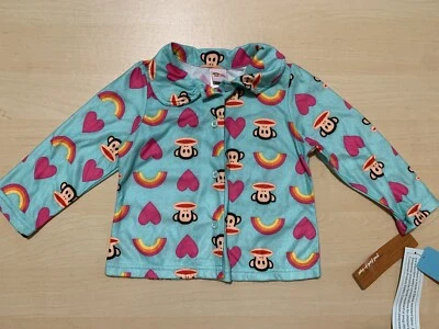 Nuevo con etiquetas Paul Frank Mono Niñas Arco Iris Corazón Pijama Prendas para dormir Top 2T Verde azulado  Foto 1 de 4