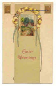 Early 20th Century Easter Postcard - Embossed - Good Condition - Picture 1 of 2