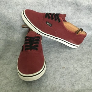 Vans Slim Low Profile Canvas Shoes, Men's 5 / Women's 6.5 (Burgundy) - Picture 1 of 8