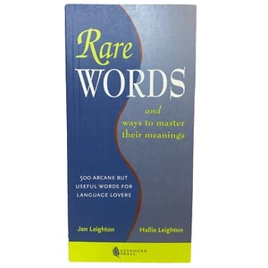 Rare Words and Ways to Master Their Meanings BOOK Paperback Hallie Jan Leighton - Picture 1 of 11