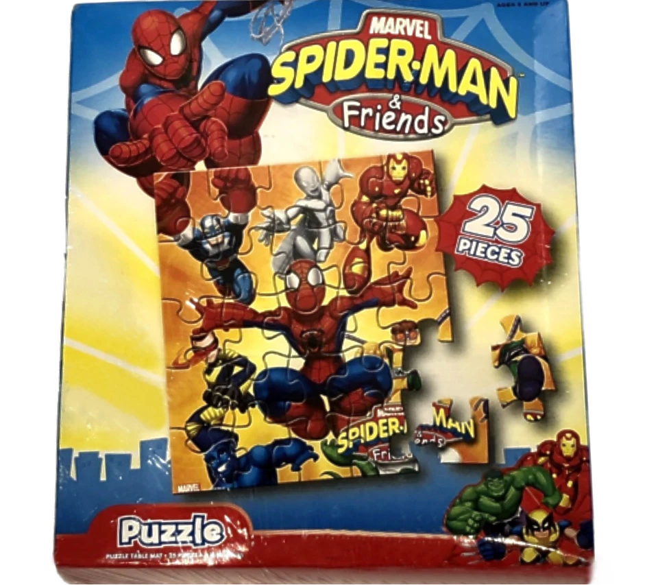 Rompecabezas Marvel Spiderman & Friends sellado de fábrica 25 piezas nuevo 2010 Foto 1 de 1