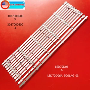 12 pezzi strisce LED nuove per LED70D06A-ZC66AG-03 30370006003 100012588 E4SW7019RKU - Foto 1 di 5