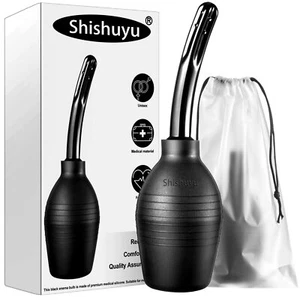 Enema Bulb for Men or Women - Douche Cleaner - 310 ml Capacity Black Color - Picture 1 of 4
