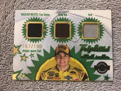 2005 Wheels ELLIOTT SADLER #36 M&M’s  Triple Hat Race Used #/190 - Image 1 of 3