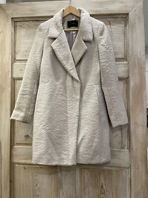 TAHARI - Casaco longo - Bege creme - Padrão floral sólido - Tamanho P - Imagem 1 de 4