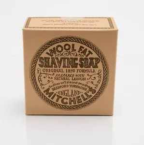 Mitchell's Wool Fat Lanolin Rasieren Seifenschale Mine - 125g - Mitchells - Bild 1 von 1