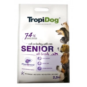 TropiDog Premium Senior All Breeds 2,5kg Hunde Futter Truthahn + Reis Hund - Bild 1 von 1