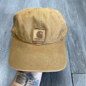 Carhartt Odessa Canvas Cap AH0289-M Adjustable Brown Cotton Baseball Hat - Picture 1 of 7