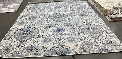 CREAM / LIGHT GREY 8'-0" x 10'-0" Flaw in Rug Reduced Price 1172678674 MAD600C-8 - Image 1 of 4