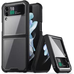 Funda para Galaxy Z Flip 4 | Cubierta protectora híbrida poética a prueba de golpes negra - Imagen 1 de 6