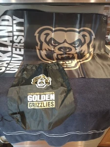 Oakland University Banner And Pull String Backpack - Picture 1 of 3