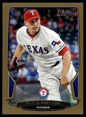 2013 Bowman Derek Holland Texas Rangers #74 - Image 1 of 2