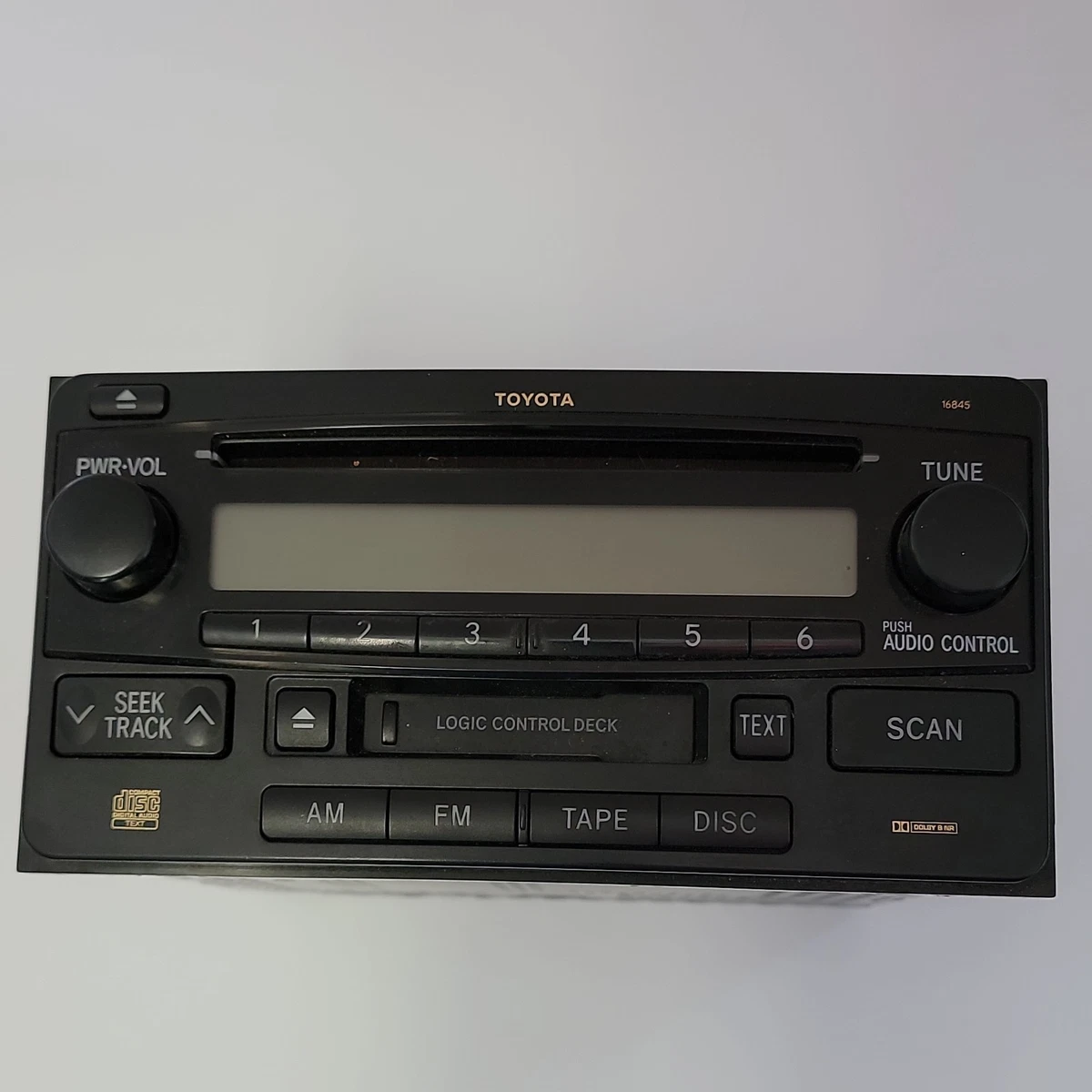 Panel De Radio Negro Para Toyota Corolla 2002-2007 - Compatible Con Radios 1-DIN | Reemplazo Perfecto | Tomzz Audio
