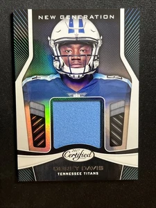 Camiseta deportiva Panini 2017 certificada RC nueva generación NG-CD Corey Davis - Imagen 1 de 2